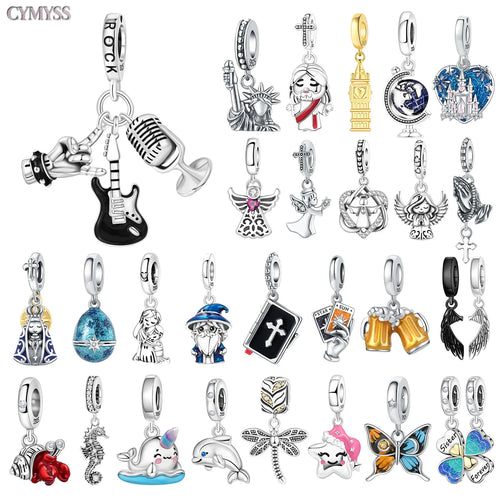 925 Sterling Silver Angel Prayer Memorial Charm Bead