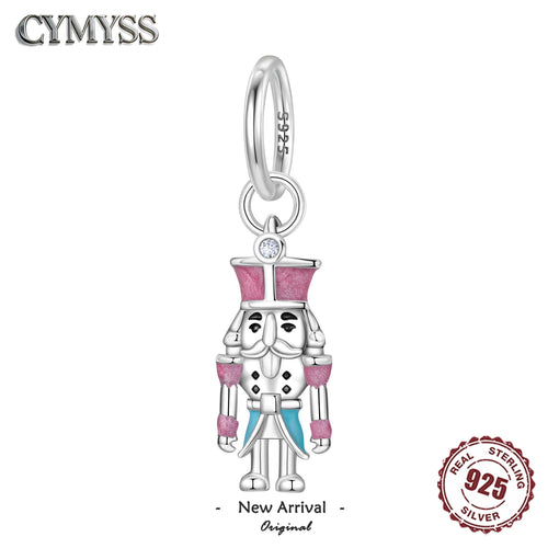 925 Sterling Silver Nutcracker Prince Princess Charm Bead
