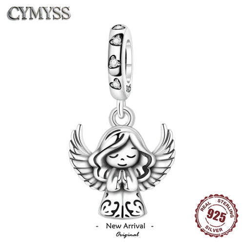 925 Sterling Silver Praying Angel Girl Charm Pendant