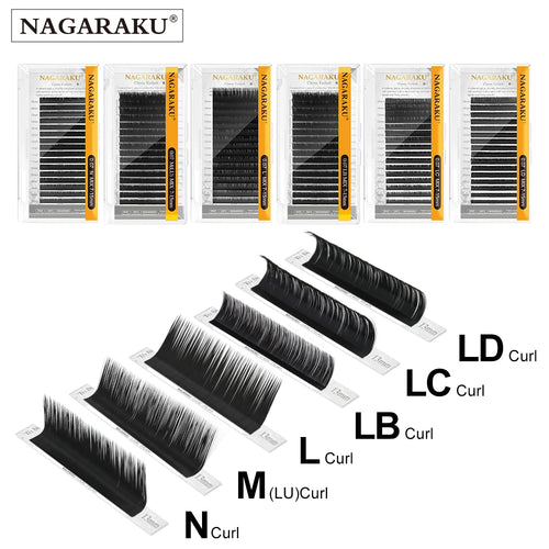 NAGARAKU N M L LC LD curl mink eyelash individual makeup false lashes magnetic eyelashes maquillaje eyelash extension cilios