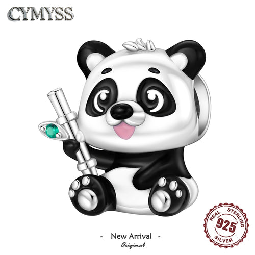 925 Sterling Silver Panda Dog Bear Koala Whale Charm Bead