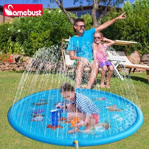Kids Splash Pad & Sprinkler for Garden Fun | 59" Inflatable Outdoor Water Play Mat