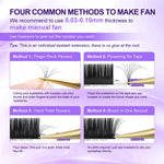 NAGARAKU 0.20 Eyelash Extension Maquillaje Makeup Synthetic Mink Lashes Individual Eyelash 16 Rows Natural Soft Lashes Maquiagem
