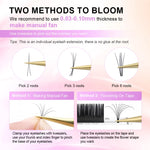 NAGARAKU Eyelashes Makeup Maquiagem Individual Eyelash 16 Rows Mix 7-15 Natural Soft Mink Lashes Maquillaje Cilios