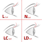 NAGARAKU Synthetic Mink Individual Eyelash Extension 16 Lines N M L LC LD Curl 7-15mm Mix High-Quality Fake Lashes