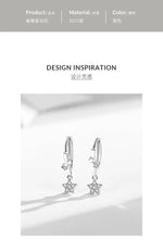 Sterling Silver Star Stud Earrings for Women - Wedding Vintage