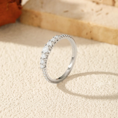 Exquisite Moissanite Engagement Ring | 925 Sterling Silver