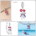 925 Sterling Silver Rotating Cherry Blossom Charm Bead
