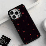 Korean INS White Stars Phone Case for iPhone 16 Pro 15 14 13 12 17 Air 11 Pro max X 7 8 15Pro 16 Plus 16E SE 2022 Soft Cover