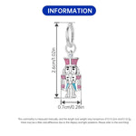 925 Sterling Silver Nutcracker Prince Princess Charm Bead