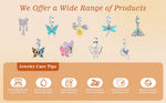 925 Sterling Silver Glowing Firefly Butterfly Charm Bead
