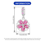 925 Sterling Silver Rotating Cherry Blossom Charm Bead