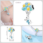925 Sterling Silver Vintage Elephant Amulet Charm Bead
