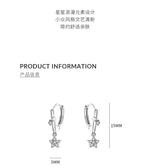 Sterling Silver Star Stud Earrings for Women - Wedding Vintage