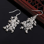 Sterling Silver Hanging Bead Ball Drop Earrings for Women - Vintage