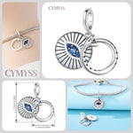 925 Sterling Silver Angel Cross Charm Pendant
