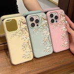 Magnolia Floral Case for iPhone 17 16 15 14 13 12 11 Pro Max Shockproof