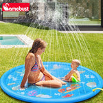 39" Sprinkler Splash Pad for Kids | Outdoor Inflatable Garden Water Play Mat