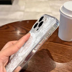 Romantic White Lace Flower Pattern Magnetic Phone Case For Samsung Galaxy S25 Ultra S24 S23 S22 Plus S21 FE Hard Clear Cover