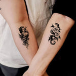 30 Sheets Small Fake Tattoos for Men Women Waterproof Spider Skull Snake Animal Temporary Tattoos for Hand Arm Body Decor