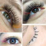NAGARAKU Color Eyelash Pink Blue Purple White Yellow Green False Eyelash Cilios Maquiagem Makeup Mix 7~15mm（old box）