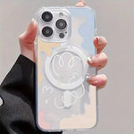 Cloud Magnetic Magsafe Case for Samsung S25 S24 S23 | Clear Shockproof Cover