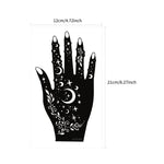 2pcs Henna Tattoo Stencils Flower Tattoo Template for Women Hand Body Art Henna Temporary Tattoos for Ramadan Festival