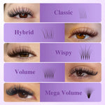 NAGARAKU Air Series Classic Individual Eyelash Extension 5th Generation Exculsive Material Nature Soft Light Matte Black