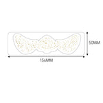 6pcs Fake Freckle Stickers for Women Waterproof Golden Silver Glitter Temporary Tattoos for Face Makeup Holiday Music Party