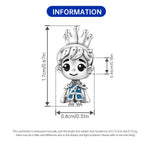 925 Sterling Silver Fairy Tale Little Prince Charm Bead