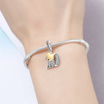 925 Sterling Silver Number Anniversary Charm Bead