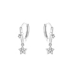 Sterling Silver Star Stud Earrings for Women - Wedding Vintage
