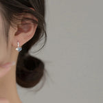 Sterling Silver Ginkgo Leaf Stud Earrings for Women