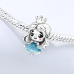 925 Sterling Silver Fairy Tale Princess Charm Bead for Girls
