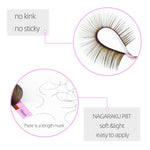 NAGARAKU Dark Brown Lash Extension Maquillaje Makeup Individual High Quality Soft Natural Synthetic Mink 16 Lines（old box）