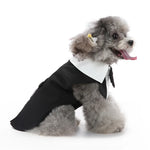 Spring Autumn Pet Clothes Fashion Dog Tuxedo with Bow Tie for Small Dogs Schnauzer Yorkshire Costume