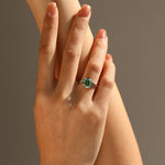 MODIAN 3CT Oval Green D Color Moissanite Ring 925 Sterling Silver Luxury Sparkling Jewelry Lab Diamond for Women Wedding Rings
