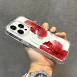 Hibiscus Flower Case For iPhone 11 12 Pro 13 14 Plus 15 16 17 Air Pro Max XS X XR 7 8 Plus SE2 16E Phone Cover