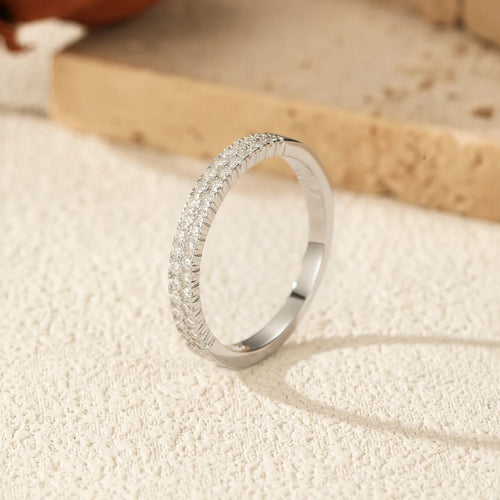 D Colour VVS1 Moissanite Eternity Ring | 925 Sterling Silver