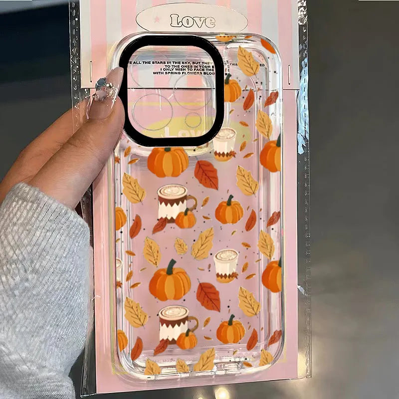Halloween Premium Pumpkin Pattern Soft Case For Samsung S25 Ultra Cases Galaxy S24 FE S23 S22 Plus A56 A54 A55 A53 A16 A36 Cover