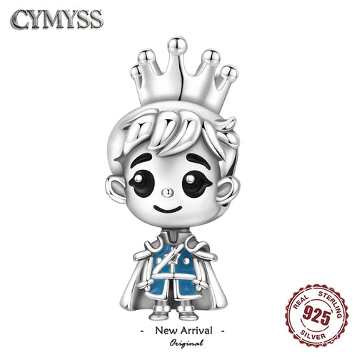 925 Sterling Silver Fairy Tale Little Prince Charm Bead