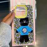 Clear Cute Black Cat Case for Samsung Galaxy A56  A16 A06 A15 A35 A55 5G S25 S24 S23 Ultra S22 S21 Plus FE Animal Soft TPU Cover