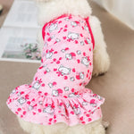 Summer Breathable Pet Clothing Banana Strawberry Dress for Cats Puppy Kitten Skirts Cat Sphynx Princess Clothes ropa para gatos