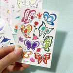 5 Sheets Luminous Tattoo Stickers Temporary Colorful Animal Dinosaur Tattoo Cute Tattoo Stickers Body Tattoo