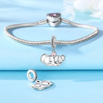 925 Sterling Silver Mum & Daughter Charm Bead - Mother's Day