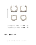 Sterling Silver Geometric Square Earrings for Women - Vintage Wedding