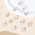 925 Sterling Silver Zodiac Taurus Heart Charm Bead