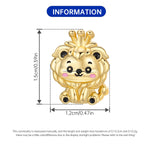 925 Sterling Silver Lion King Animal Charm Bead