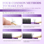NAGARAKU Air Series Classic Individual Eyelash Extension 5th Generation Exculsive Material Nature Soft Light Matte Black