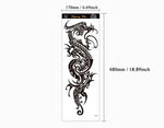 Men's Temporary Tattoos Large Arm Sleeve Tattoo Sticker Dragon Tiger Fish Full Skull Totem Wolf Waterproof Fake Tatoo for Women
